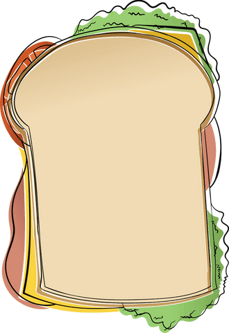 colorful sandwich illustration with transparent bread background - Download Free Stock Videos Pikwizard.com