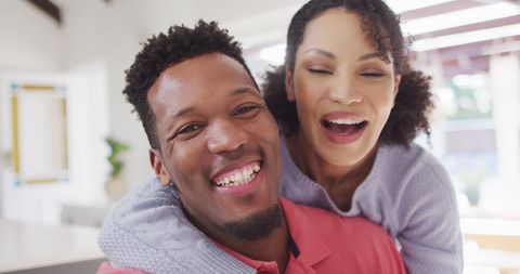 Joyful African American Couple Sharing Moments at Home - Download Free Stock Images Pikwizard.com