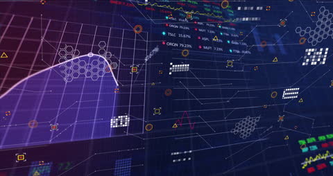 Dynamic Financial Data Animation with Digital Interface