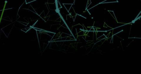 Abstract Digital Network Lines on Black Background - Download Free Stock Images Pikwizard.com