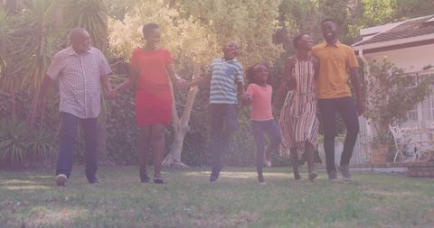 Multi-Generational African American Family Celebrating Together