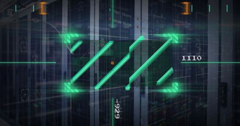 Digital Interface Scanning Data Center Servers - Download Free Stock Images Pikwizard.com