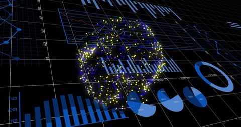 Global Finance Data Processing with 3D Cube and Analytics - Download Free Stock Images Pikwizard.com