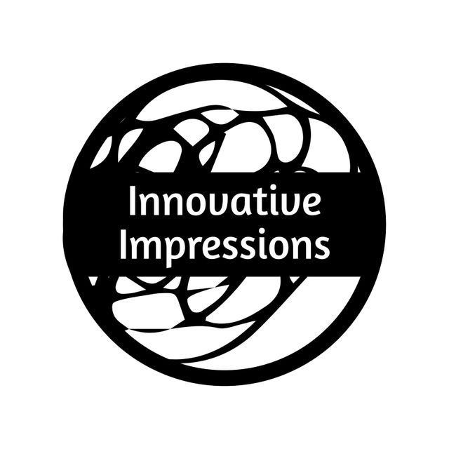 Innovative Impressions Creative Logo in Black and White - Download Free Stock Videos Pikwizard.com