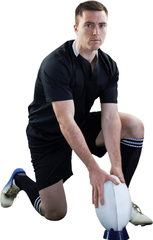 transparent background rugby player doing drop kick action pose - Download Free Stock Videos Pikwizard.com