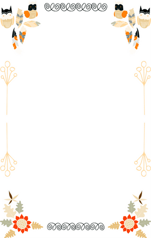 Transparent Digital Card Frame with Owls and Floral Elements - Download Free Stock Videos Pikwizard.com