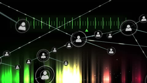 Abstract Global Network and Data Connections Concept
