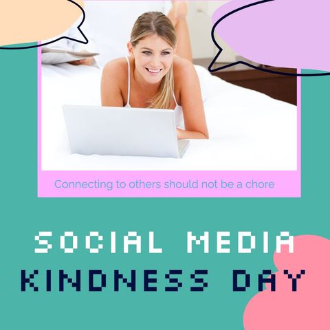 celebrating social media kindness with connected communication - Download Free Stock Templates Pikwizard.com