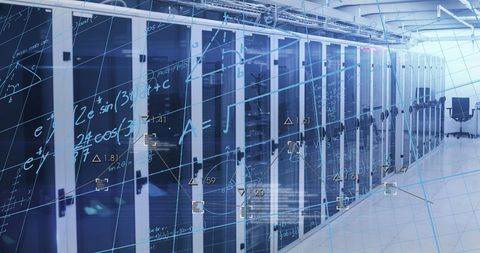 digital interface concept in data server room - Download Free Stock Images Pikwizard.com