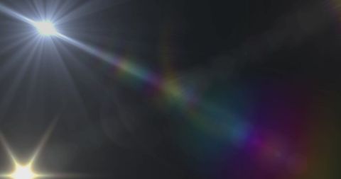 Prismatic Lens Flare with White Light Beam on Black Background - Download Free Stock Images Pikwizard.com