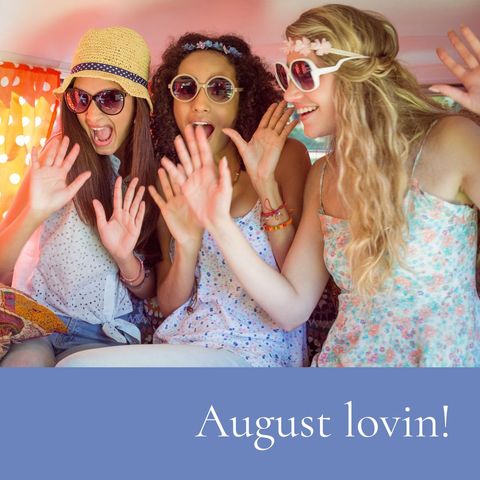 Joyful Friends Celebrating Summer Road Trip Adventure