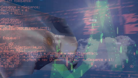 Data Processing Animation with Economic Theme