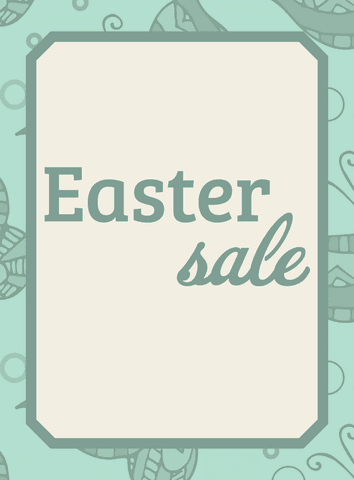 transparent easter sale banner on pastel background - Download Free Stock Videos Pikwizard.com