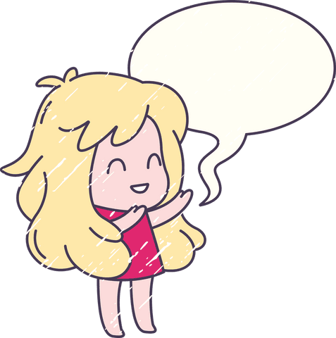 cute cartoon girl in rain with speech bubble transparent background - Download Free Stock Videos Pikwizard.com
