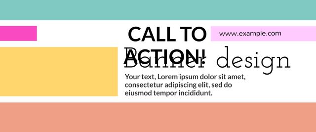 Colorful Call to Action Banner Design Template for Marketing Campaigns - Download Free Stock Templates Pikwizard.com