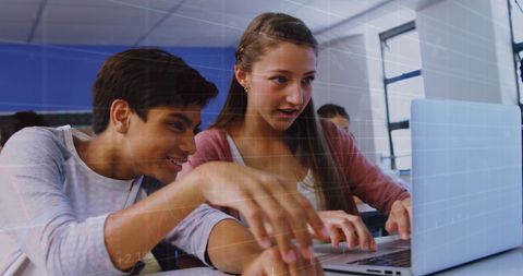 Diverse Students Engaged in Interactive Learning with Laptop and Digital Technology - Download Free Stock Images Pikwizard.com