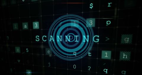 digital scanning interface for cybersecurity and data protection - Download Free Stock Images Pikwizard.com