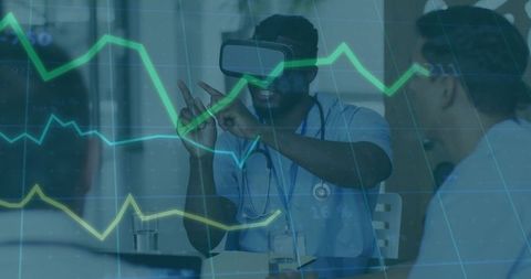 Medical Professionals Using VR for Advanced Patient Data Analysis