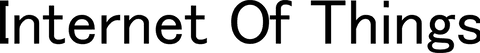 Internet of Things Text Illustration on Transparent Background