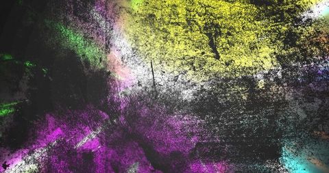 Crackled multicolored paint texture on urban concrete wall, grunge distressed surface