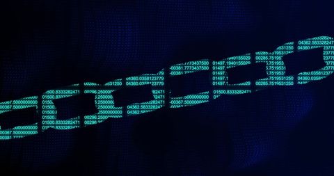 Digital Blockchain Concept with Glowing Chain Links and Binary Numbers - Download Free Stock Images Pikwizard.com