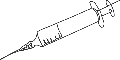 syringe line art on transparent background medical illustration - Download Free Stock Videos Pikwizard.com