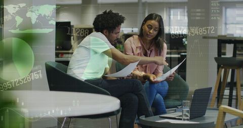 Global Business Professionals Discussing Financial Solutions