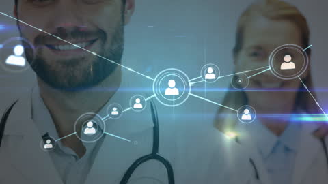 Health Professionals Connected Through Digital Network
