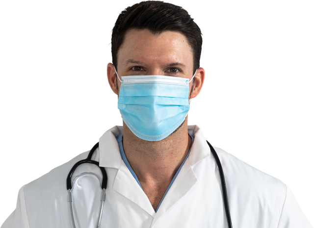 Transparent Doctor Wearing Face Mask and Lab Coat - Download Free Stock Videos Pikwizard.com