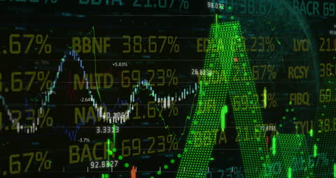 Dynamic Financial Stock Market Data Animation Concept