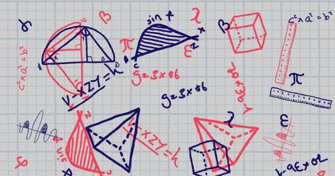 Mathematical Equations on Graph Paper for Educational Concept - Download Free Stock Images Pikwizard.com
