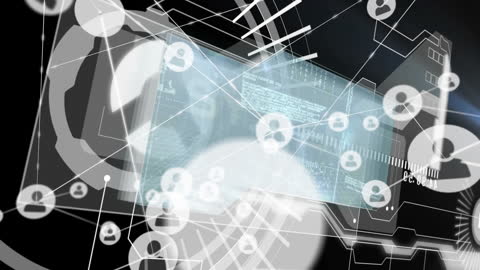 Network Graph Illustrating Global Data Connectivity Concept