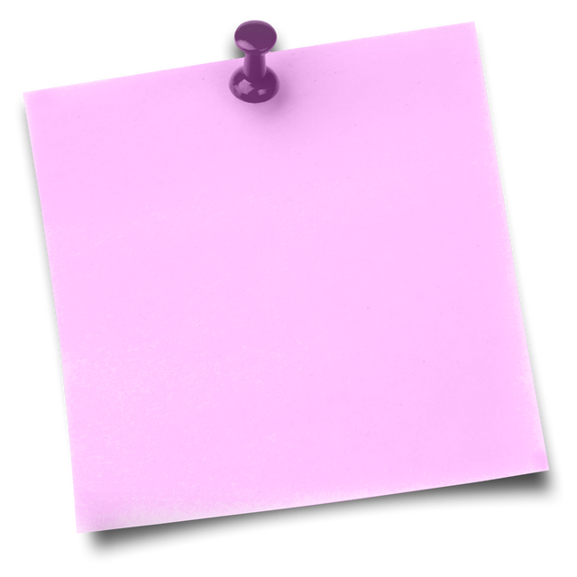 Pink Adhesive Note with Purple Thumbtack on Transparent Background - Download Free Stock Videos Pikwizard.com