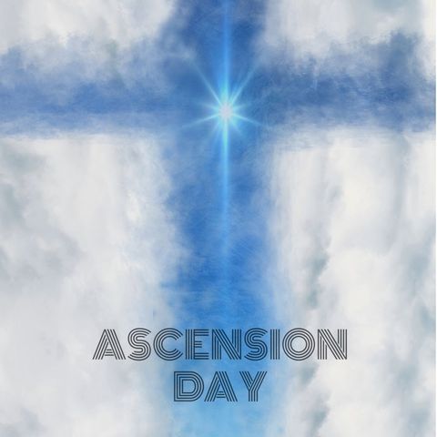 ascension day celebration with cross in cloudy sky - Download Free Stock Templates Pikwizard.com
