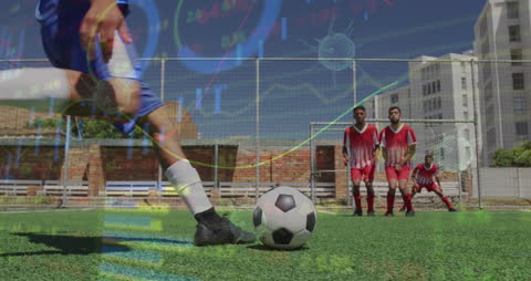 Dynamic Football Game with Digital Data Overlay