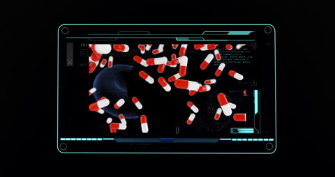 Digital Interface with Floating Capsules and Data