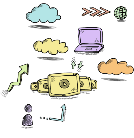 Transparent Concept of Business and Cloud Computing Illustration - Download Free Stock Videos Pikwizard.com