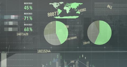 Dynamic Infographic Overlaying Urban Metropolis - Download Free Stock Images Pikwizard.com