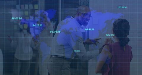 Global Financial Data Processing Over Diverse Business Team