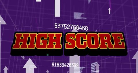 Retro High Score Digital Interface Leveling Up Success - Download Free Stock Images Pikwizard.com