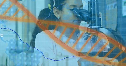 Innovative Genetic Research and Data Processing - Download Free Stock Images Pikwizard.com