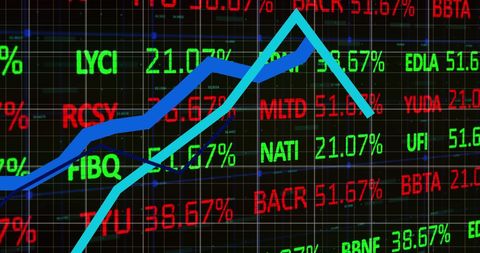 stock market graph with fluctuations and financial data - Download Free Stock Images Pikwizard.com