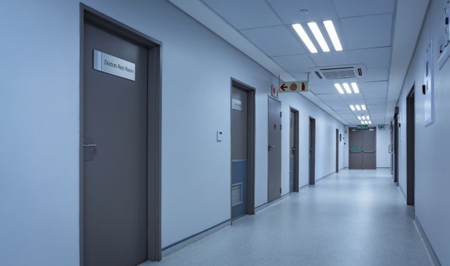 Empty hospital corridor - Download Free Stock Photos Pikwizard.com