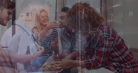 Team Building: Colleagues Enjoying Casual Takeout Session