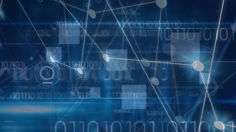 Digital Interface with Connections and Binary Code Network