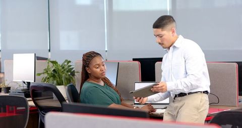 Casual Office Team Collaboration for Business Success and Innovation