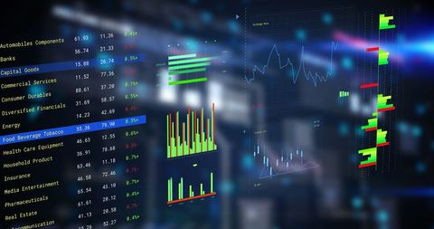 Advanced Financial Data Analysis and Market Trends - Download Free Stock Images Pikwizard.com