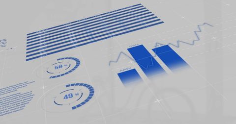Data Visualization and Analytics Interface in Blue - Download Free Stock Images Pikwizard.com