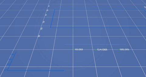 Financial data processing on digital blueprint interface