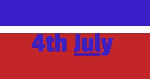 Patriotic 4th July Celebration Graphic with Flag Colors - Download Free Stock Images Pikwizard.com